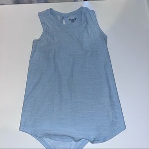light blue airy tank top